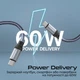 Кабель Promate Springy USB-C to USB-C 60W Power Delivery 1.2 м Grey (springy.grey) - изображение 2
