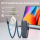 Кабель Promate Springy USB-C to USB-C 60W Power Delivery 1.2 м Grey (springy.grey) - изображение 7