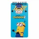 Записна книга блокнот YES Minions 80х160 мм 60 аркушів лінія карт. обкладинка подвійна cпіраль (151768) - изображение 1