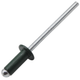 Заклепка с плоской головкой DIN7337 4х10 Al/St RAL6005 5-6,5 К Steelfix 500 шт (119123) - изображение 1