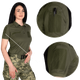 Жіноче поло Pani Army ID LT Олива (8080), XS - изображение 4