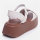 Женские сандалии кожаные Teona 481-1 40 25.5 см Бежевые (ROZ6501034485) - изображение 4