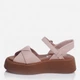 Женские сандалии кожаные Teona 481-1 36 23 см Розовые (ROZ6501034491) - изображение 3