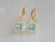Серебряные серьги Silverstyle с золотыми пластинами 190с цвет камня зеленый - изображение 10