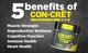 Креатин Con-Cret +Nitric Oxide With HydroNOX 239.54 g (Blood Orange Berry) - изображение 3