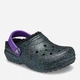 Детские кроксы-сабо для девочки Crocs Classic Glitter Lined Clog 205937-9BD 27-28 Зеленый/Фиолетовый (191448807099) - изображение 2