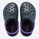 Детские кроксы-сабо для девочки Crocs Classic Glitter Lined Clog 205937-9BD 27-28 Зеленый/Фиолетовый (191448807099) - изображение 5