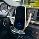 Тримач для телефону з бездротовою зарядкою та автоматичним відкриванням СРІБНИЙ - изображение 3