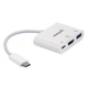 Док-станція USB3.1 Type-C --> HDMI/USB 3.0/PD 60W 4-in-1 White Manhattan - зображення 2