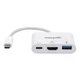 Док-станція USB3.1 Type-C --> HDMI/USB 3.0/PD 60W 4-in-1 White Manhattan - зображення 4