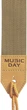 Гитарный ремень с ячейками для медиаторов Ренессанс с термотиснением Music Day Coyote (GR-2с) - изображение 2