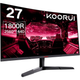 Монітор 27 KOORUI Gaming (27E6QC) QHD VA 170 Hz - изображение 7