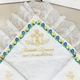 Крыжма махровая с вышивкой Family Tradition для девочки 100х100 см белый Божья ласка - изображение 3