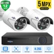Комплект IP видеонаблюдения Hiseeu 5мп POE на 2 камеры + видеорегистратор + кабель - изображение 1