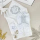 Крестильный набор для мальчика Family Tradition хлопок с вышивкой молоко белый Серебристый василёк - изображение 1