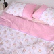 Простирадло на резинці дитяче Ранфорс Pink unicorn Elit Рожевий 60*120 см висота 10 см - зображення 3