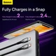 Кабель USB-C - USB-C 100W Baseus Glimmer Series 1 метр (CADH000703) синій - зображення 6