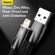 Кабель Baseus Lightning Glimmer Series 1 метр черный CADH000201 - изображение 6