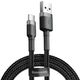 Кабель Baseus cafule Cable USB for Type-C 2A 3 м Black-Grey (CATKLF-UG1) - зображення 1