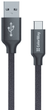 Kabel ColorWay USB Type-C 2.4A 2 m Black (CW-CBUC008-BK) - obraz 1