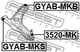 Сайлентблок рычага GEELY GC6, MK 06-16 перед. мост (Выр-во FEBEST) Febest (GYABMKB) - изображение 2
