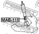 Сайлентблок подвески Febest (MAB115) - изображение 2