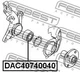 Підшипник колісний Febest (DAC40740040) - зображення 2