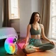 Ночник-ракушка RGB G-Smart N70 RGB аккумуляторный + часы + Bluetooth колонка (Белый) - изображение 7