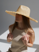 Шляпа соломенная Федора с широкими полями D.Hats с бахрамой - изображение 5