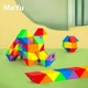 Змійка Рубика Moyu 36 блоків-елементів головоломка кольорової пласті яскрава - зображення 3