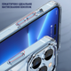Протиударний чохол iPhone 14 Pro MaxI PAKY Comely Series Силікон+Пластик Прозорий - зображення 2
