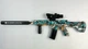 Автомат HK416 808F GREEN стреляет орбизами, Игрушечный гелевый автомат на пульках orbeez + 500 орбизов - изображение 1