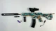 Автомат HK416 808F GREEN стреляет орбизами, Игрушечный гелевый автомат на пульках orbeez + 500 орбизов - изображение 3