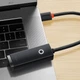 Зовнішня мережна карта USB на LAN Baseus Lite Series Ethernet Adapter (100Mbps, 15см). Black - зображення 8