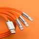 Кабель для быстрой зарядки 3 в 1, iOS + Type-C + Micro, 1.2 м, для iPhone, Samsung, Huawei, Xiaomi,120 Вт, 6 А - изображение 3