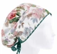Медицинская шапочка-чепчик женская HeadwearUniverse универсальная принт Розы на белом - изображение 1