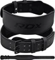 Пояс для тяжелой атлетики RDX 4 кожаный L Full Black (WBS-4FB-L) - изображение 1