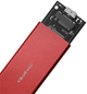 Kieszeń zewnętrzna Qoltec M.2 SSD SATA USB 3.0 2TB Red (5901878518312) - obraz 3