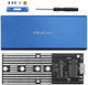 Kieszeń zewnętrzna Qoltec M.2 SSD SATA USB 3.0 2TB Blue (5901878518329) - obraz 4