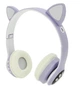 Беспроводные Наушники Bluetooth Cat Vzv-23M С Подсветкой фиолетовый - изображение 1