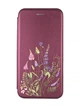 Чехол-книжка с рисунком для Xiaomi Redmi 10/10 (2022) Бордовый :: Цветочная идиллия (принт 382) - изображение 1