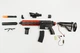 Дитячий іграшковий автомат на орбізах Орбіган HK416 Чорно-червоний стріляє гідрогелевими кулями Гель бластер акумуляторний + 1000 орбізів - зображення 2
