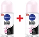 Упаковка шариковых антиперспирантов NIVEA Черное и белое Невидимый Прозрачный 50 мл х 2 шт (4006034332483) - изображение 1