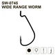 Крючки MiniMax Wide Range Worm SW-0745 # 6 BLN 5шт. ring - изображение 1