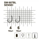 Гачки MiniMax Sensei SW-807BL # 6 BLN 10шт. ring - зображення 2