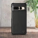 Кожаная накладка Stenk Cover для Google Pixel 7 Pro Чёрная (76883) - изображение 1