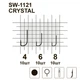 Крючки MiniMax Crystal SW-1121 # 6 BLN 10шт. ring - изображение 2