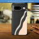 Кожаная накладка Stenk Cover для Google Pixel 8 Чёрная (76885) - изображение 4