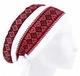 Медицинская шапочка женская HeadwearUniverse универсальная принт Вышиванка красная с белым - изображение 1