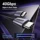 Кабель 16K Ultra HD UGREEN CM707 USB Type-C to DisplayPort 2.1 HDR10+Thunderbolt 4 to DP 16k 30hz 10k 60hz 8k 120hz 4k 240hz Grey 1m (25863) - зображення 4